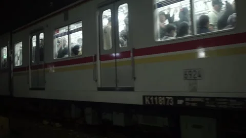 Train passed at the roadside Stock Footage 254455638