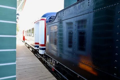 Train passenger car Foto stock