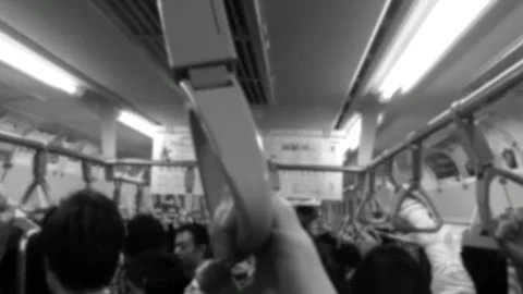 Train passenger crowd Video stock 272181801