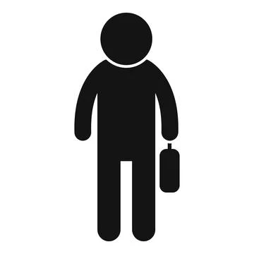 Train passenger icon simple vector. City transport Illustrazione stock