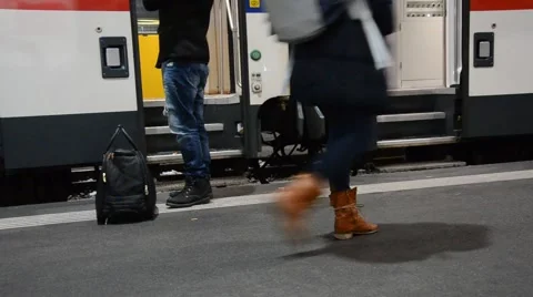 Train, passengers/ DSC 0032 Video stock 45559740