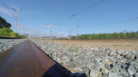 A train passes by Stock Footage 53484011