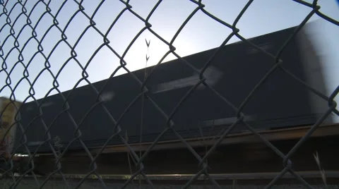 Train passing 5 Stock Footage 5503316