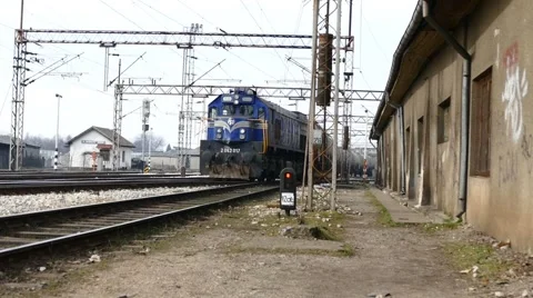 The Train Passing By - Cargo Train Stock-Footage 47391125