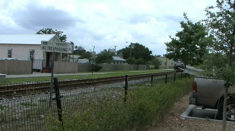 Train Passing By Close Up Stock Footage