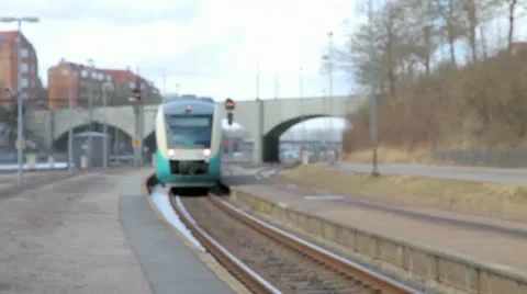 Train passing close by Stock Footage 22330851