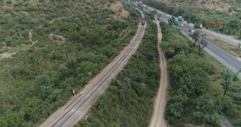 Train Passing DOWN 01 Stock Footage 114294578