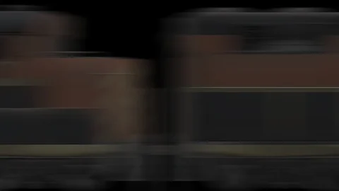 Train Passing Fast in Alpha Channel Stock Footage 86623737