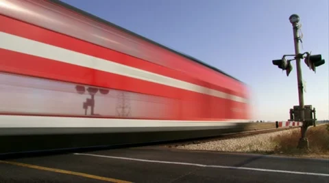 Train passing by Stock Footage 20512737