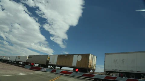 Train passing by Stock Footage 35521288