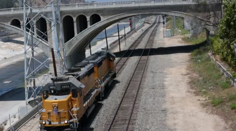 Train Passing Stock Footage 45594135