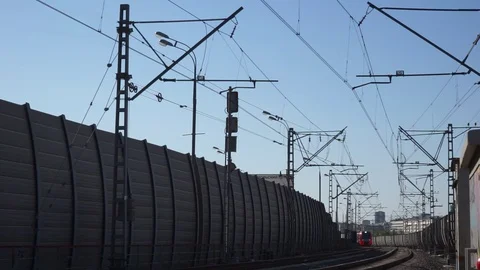 The train is passing by Video stock 89649852