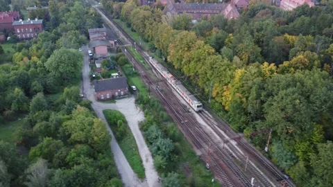 Train passing by Stock Footage 220631835