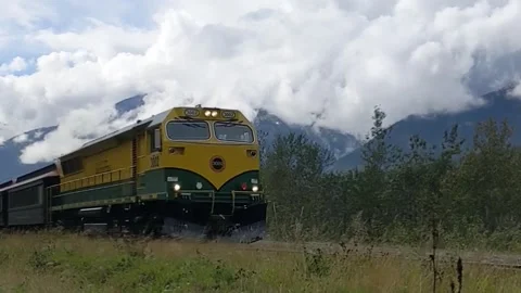 Train passing Stock Footage 230053535