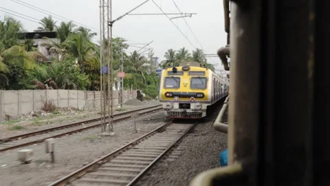 Train passing Stock Footage 241301425