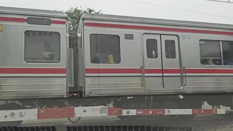 The train passing by Stock Footage 324609005