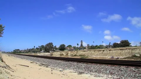 Train passing by at full speed in Southern California 스톡 동영상 11527206