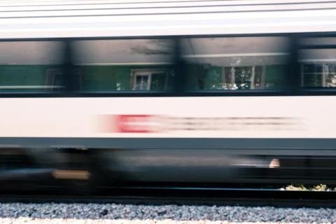 Train passing at high speed Stock Photos