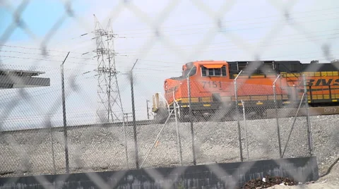 Train Passing - Super Slow Motion 240FPS Stock Footage 63433613