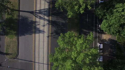 Train passing through city Stock Footage 67027254