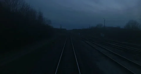 Train Passing Through Countryside Stock Footage 57253479
