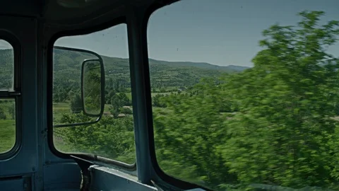 A train passing through some woods Video stock 87922040
