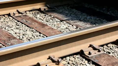 Train passing on track Видео 12088018