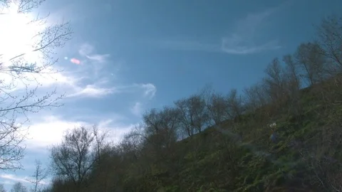 Train paths for transport of children Stock Footage 75016854