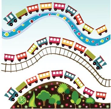 Train pattern Stock Illustration