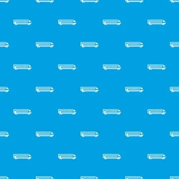 Train pattern seamless blue イラスト素材