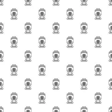 Train pattern seamless Stock Illustration