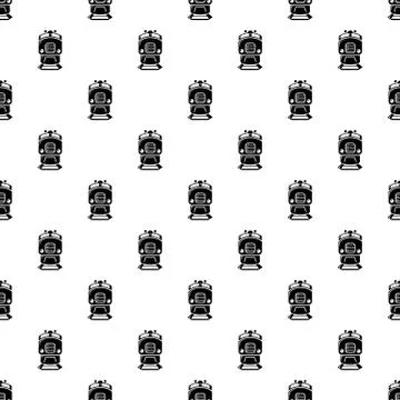 Train pattern vector seamless イラスト素材