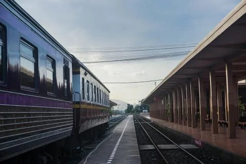 Train Perspective Thailand Foto stock