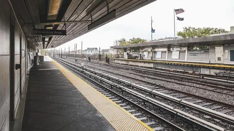 Train platform Stock Photos