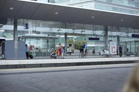 Train platform, Vienna Stock Photos