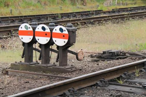 Train Points Lever. Stock Photos