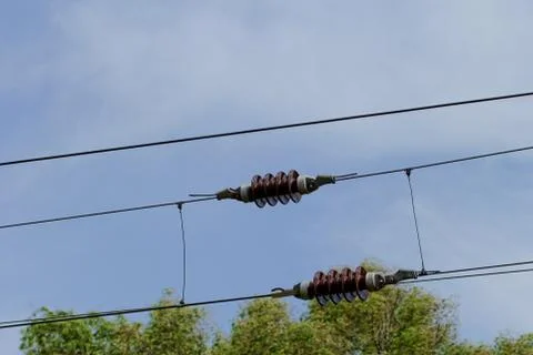 Train pylon Stock Photos