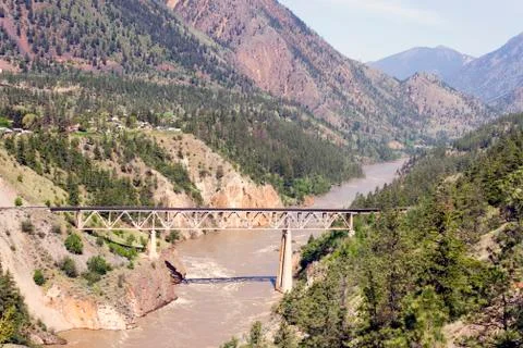 Train Rail Bridge Fraser River Photos