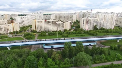 Train On The Rail Stock Footage 76424696