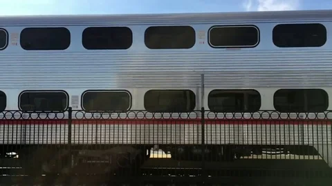 Train railroad transportation Stock Footage 98677524