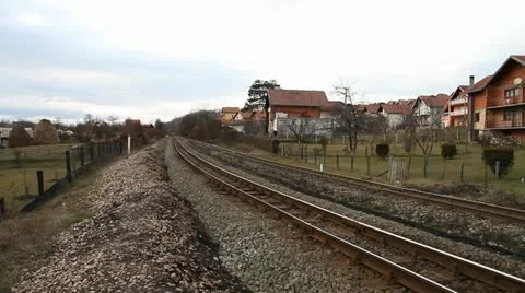 Train Rails Stock Footage 11630825