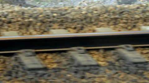 Train rails Stock Footage 24740946