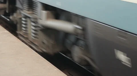 Train on the rails Stock Footage 36814096