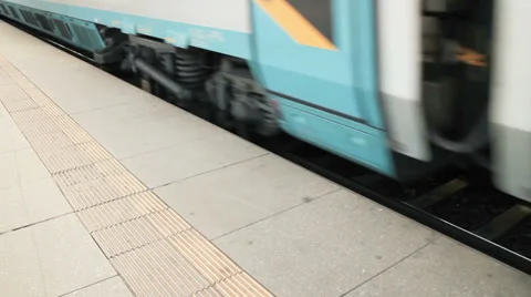 Train on the rails Stock Footage 36815322