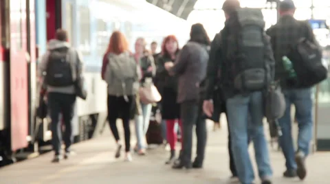 Train on the rails Stock Footage 36815390