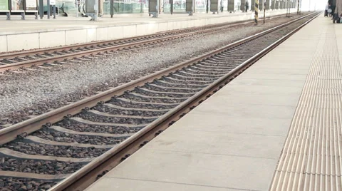 Train on the rails Stock Footage 36815445