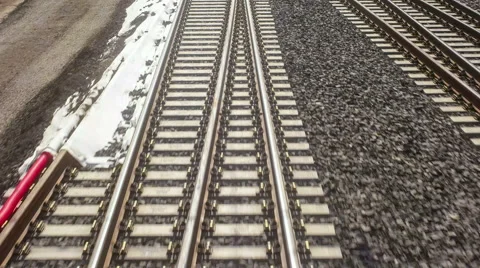 Train on the rails Stock Footage 51750685