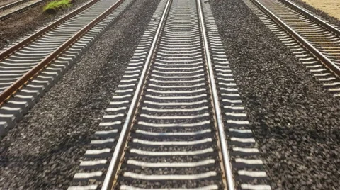 Train on the rails Stock Footage 51751124