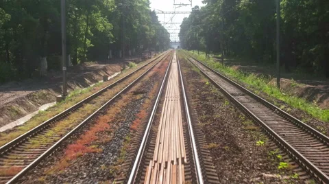 Train on the rails Stock Footage 51751595