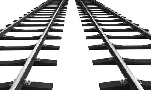 Train rails Stock Illustration